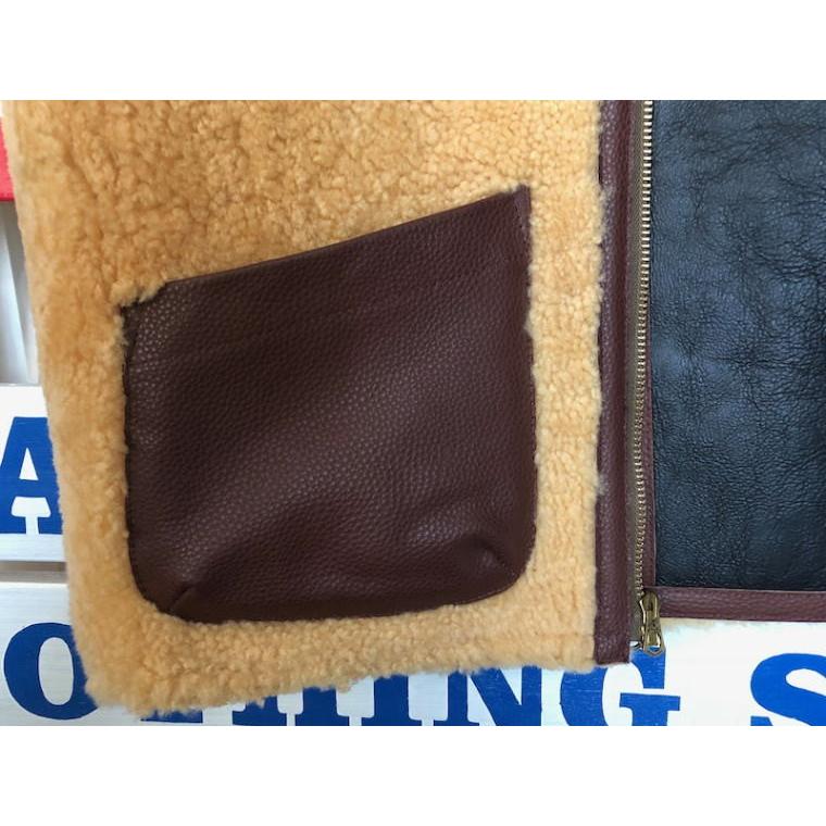 CUSHMAN クッシュマン リバーシブルC-3 ベスト Sheep × Cow Hide CUSHMAN クッシュマン リバーシブルC-3 ベスト Sheep × Cow Hide
