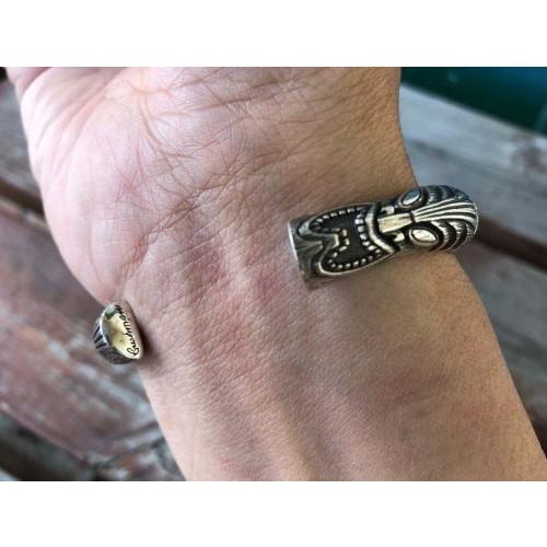 CUSHMAN】50'S TIKIシルバーバングル【クッシュマン】メンズ