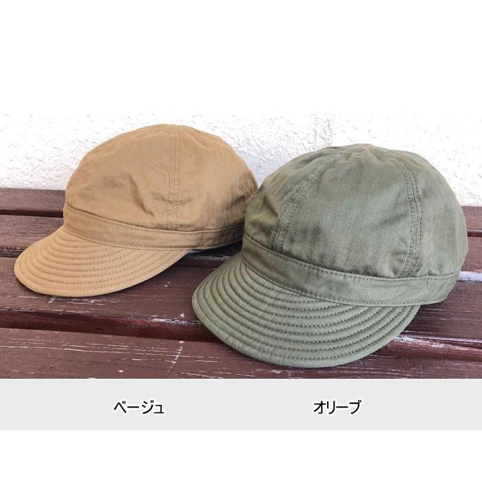 【CUSHMAN クッシュマン】 メカニック ワークキャップ Lサイズ CUSHMAN（クッシュマン） ヘリンボーンワークキャップ メンズ