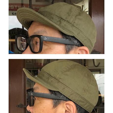 【CUSHMAN クッシュマン】 メカニック ワークキャップ Lサイズ CUSHMAN クッシュマン】 1950's ビンテージ ブラックシャンブレー生地