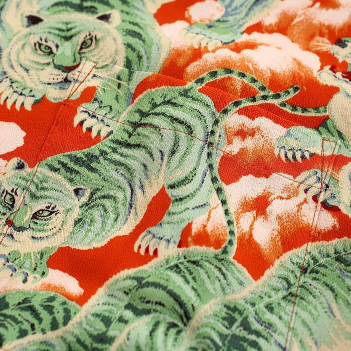 MAKANA LEI（マカナレイ） HULA KEIKI 100 tigers 3 百虎3長袖アロハ