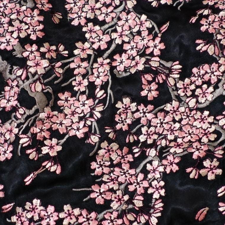 花旅楽団 SCRIPT スプリクト リバーシブル スカジャン 刺繍 サイズ L 桜刺繍リバーシブルスカジャン 花旅楽団 SCRIPT メンズ レディース 和