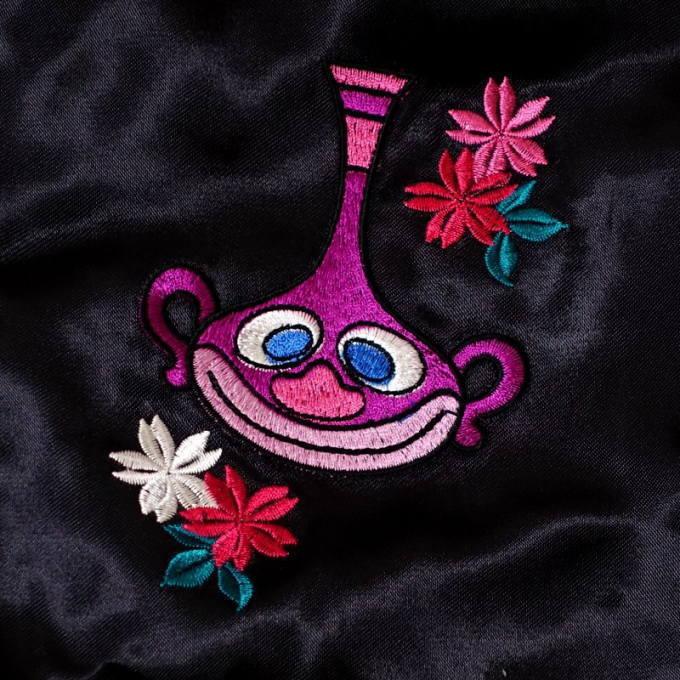 ハクション大魔王刺繍スカジャン タツノコプロ×Switch Planning 花旅
