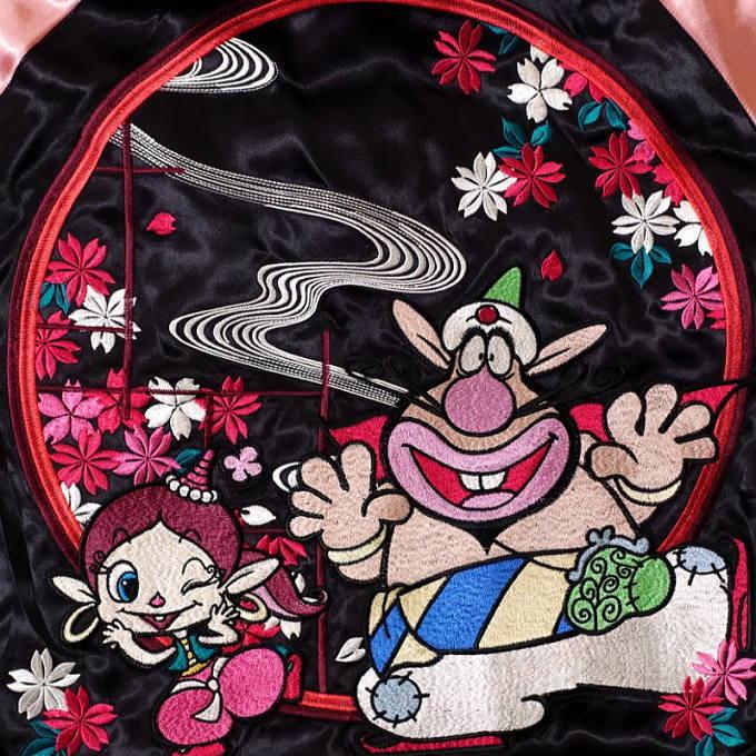 ハクション大魔王刺繍スカジャン タツノコプロ×Switch Planning 花旅