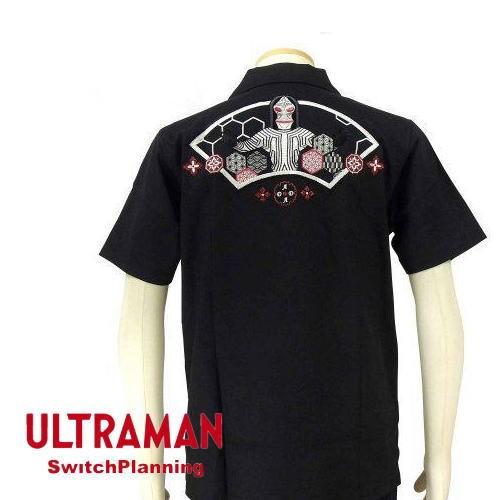 TEN STRIKE】 ダダと和模様 刺繍半袖Tシャツ 【ウルトラマン×スイッチ 