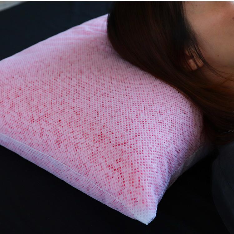 電動調整機能付きピンク枕 枕 パイプ 43×63 パイプ枕 まくら ピロー ストロー 首こり 横向き
