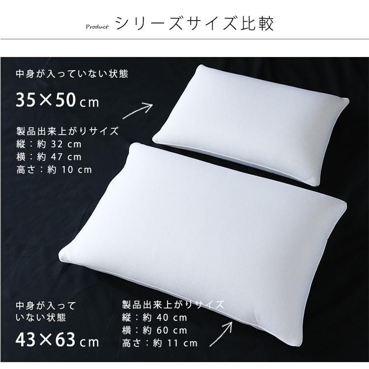 枕 まくら パイプ枕 35×50 ダブルメッシュ 上質 高級 厚手メッシュ使用
