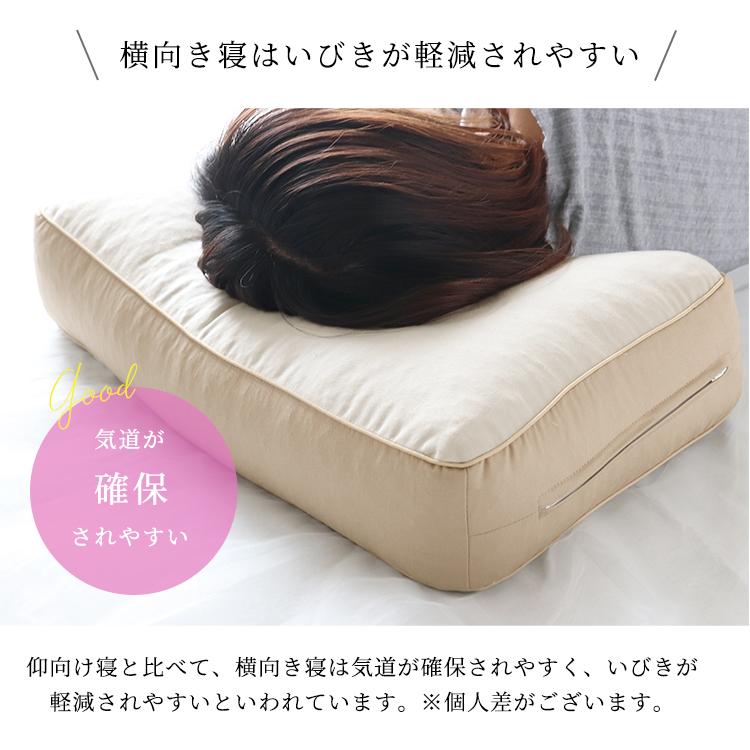 枕 まくら 横向き枕 パイプまくら 高め ボリューム 高さ調節 母の日 父