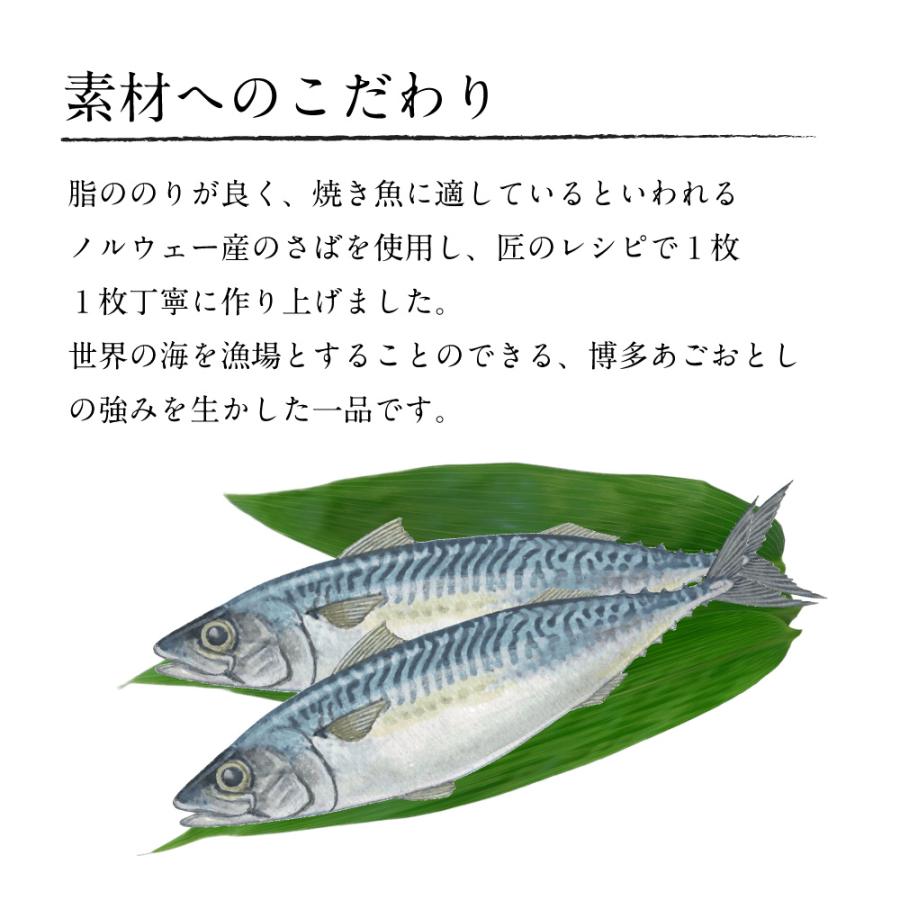 骨取り塩さば 1枚入 あごおとし 博多まるきた水産 ご飯のお供 お取り寄せ さば サバ 鯖 切り身 干物 ひもの 福岡 骨なし 骨取り ほねとりさば | 博多あごおとし | 03