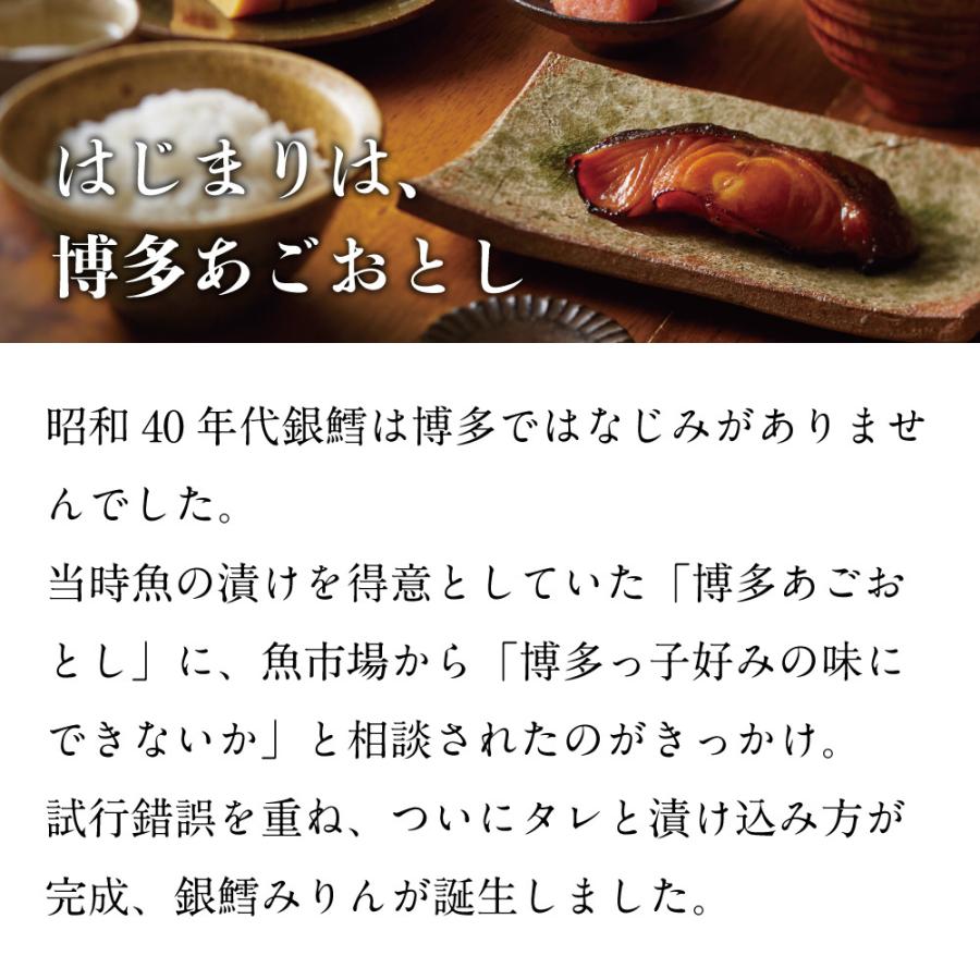 銀鱈みりん 10枚入 まるきた水産 博多まるきた水産 あごおとし 福岡 博多 土産 特産品 海鮮 ギフト プレゼント お祝い 贈り物 | 博多あごおとし | 05
