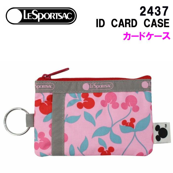 ネコポス可 レスポートサック 2437 G789 MICKEY CHERRY ミッキー ディズニー LESPORTSAC 全品送料無料 CASE ab-428600 カードケース ID ブランド 品質は非常に良い CARD