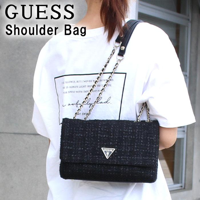 ゲス バッグ Tg Black Cessily ツイード チェーンバッグ 2way ショルダーバッグ トートバッグ バック Guess Ab ブランド Ab アゴラショッピングyahoo 店 通販 Yahoo ショッピング