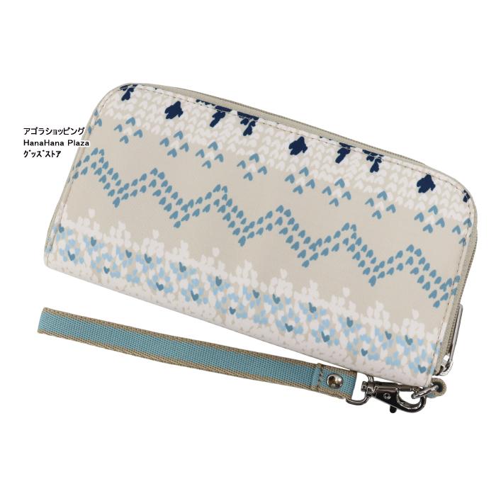 レスポートサック 長財布 3462 E775 COZY FAIRISLE Lesportsac TECH WALLET WRISTLET ラウンドファスナー 財布 ab-60149｜agora-store｜03