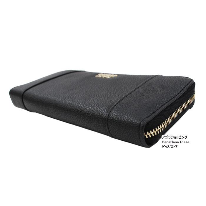 【訳あり返品不可】 cc3376 ゲス 財布 VG788146 BLACK NAYA Large Zip Around Wallet
