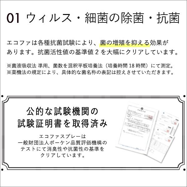 エコファ ウィルス・細菌・シックハウス対策スプレー(300mlタイプ)ウィルス、細菌、有害物質の除菌＆分解、抗菌、消臭効果【ECOFUR】24本セット ダイエット、健康 衛生日用品 除菌剤、抗菌剤 U2494124204(21945円)
