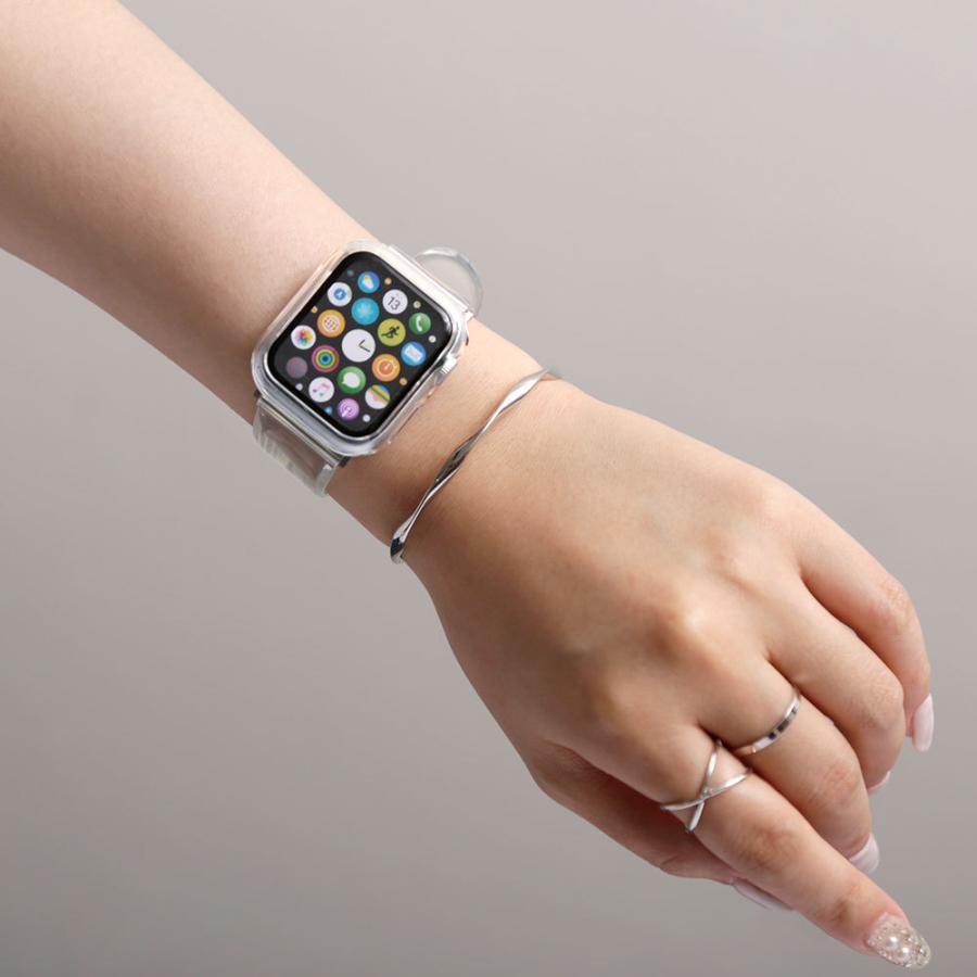 アップルウォッチ バンド apple watch カバー クリア 女性 男性