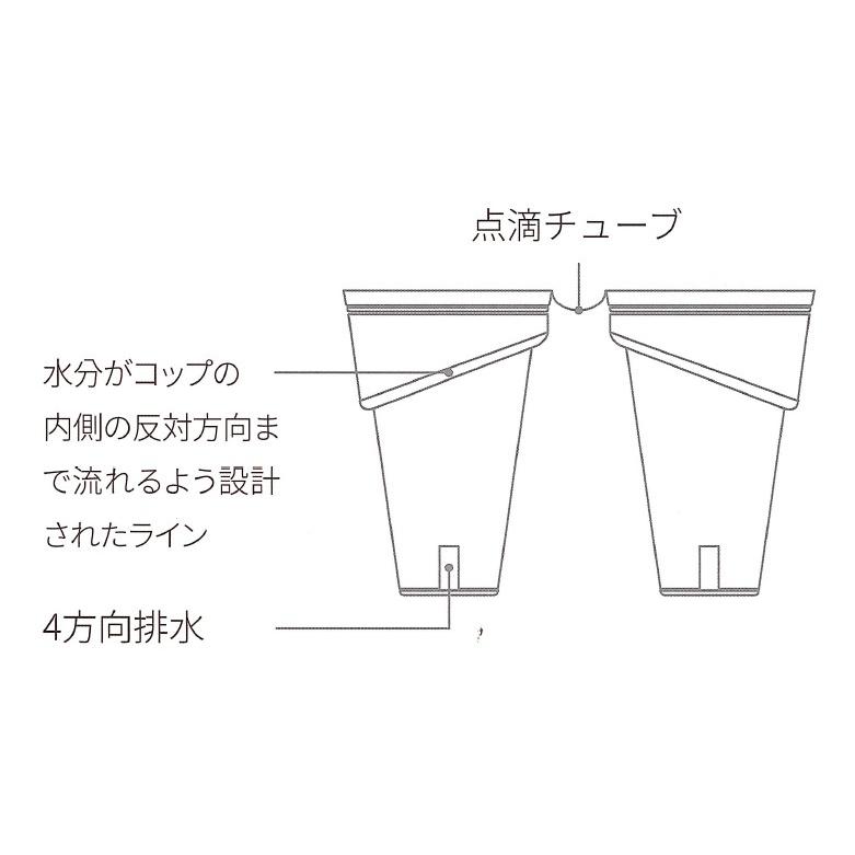 いちご親株用カタツムリポットm-c6型 6ロット プランター いちご親株用カタツムリポットm-c6型 6ロット プランター