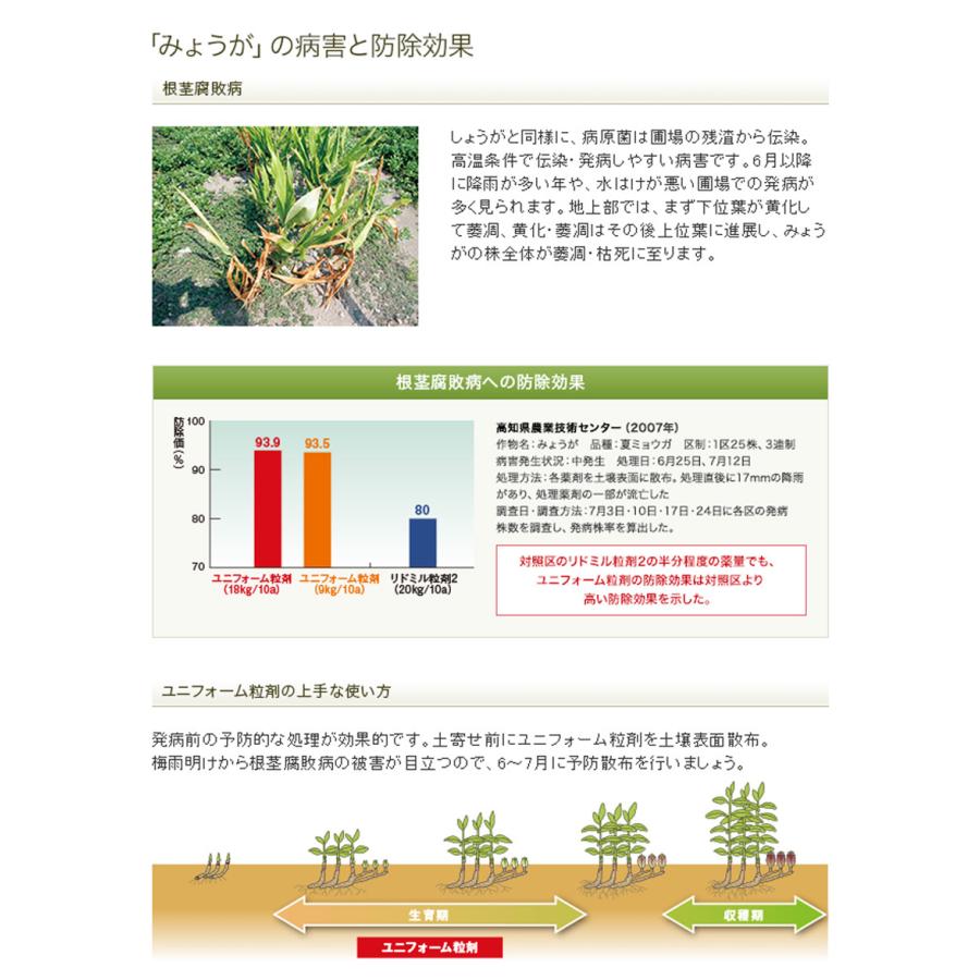 ユニフォーム粒剤 3kg×6袋の画像