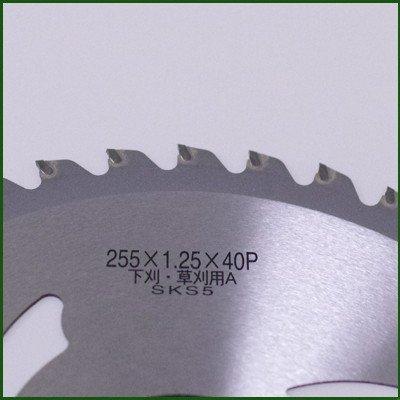草刈機 刈払機用) (チップソー) 山林王 2枚セット (バクマ) (255mm