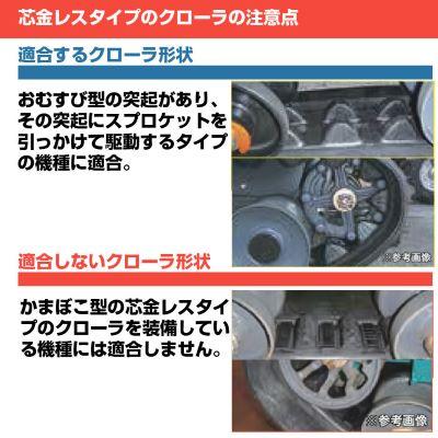 KBL 運搬車 作業機用クローラ 芯金レス MCL187231(180x72x31) (両側2本