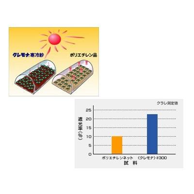 クラレ 寒冷紗 600mm x 180cm x 10m（2反） クラレ クレモナ寒冷紗 #600 黒 180cm X 100m 2反入 遮光率 約40% 農業