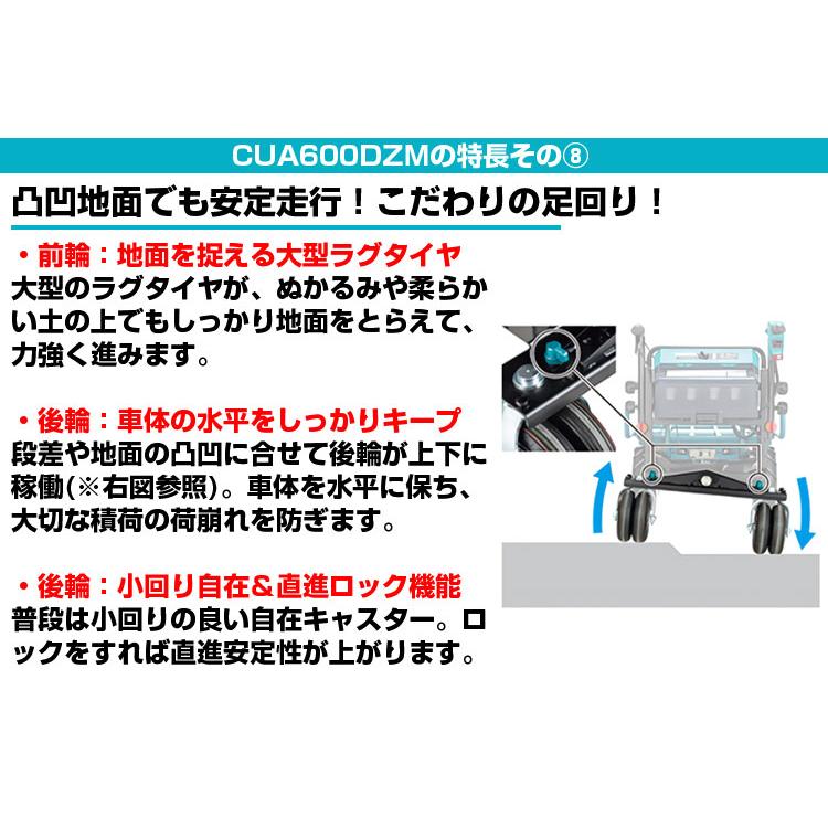 電動運搬車 マキタ CUA600DZM パイプフレーム仕様 (本体のみ
