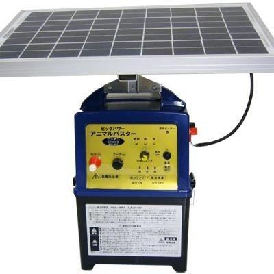 ニシデン産業 シカ用 電気柵 100mＸ4段張り セット ビッグパワー 12Wソーラー FRP支柱φ20mm バッテリー別売