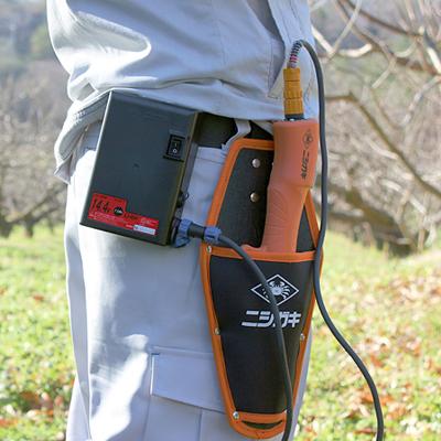 (在庫あり) 太丸ハンディ25 電動剪定ばさみ N-928 ニシガキ (電動剪定はさみ 充電式剪定はさみ)(果樹 剪定 造園 プロ用)の画像