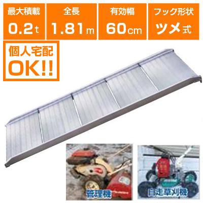 昭和アルミブリッジ　折りたたみ式　1本 昭和ブリッジ アルミブリッジ 折りたたみ式 CBW型 250kg/1本 有効幅