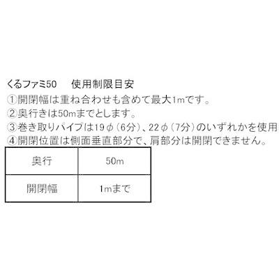 誠和 ハウス巻き上げ換気装置 くるファミ 50 巻上機 ハウスサイド 側面