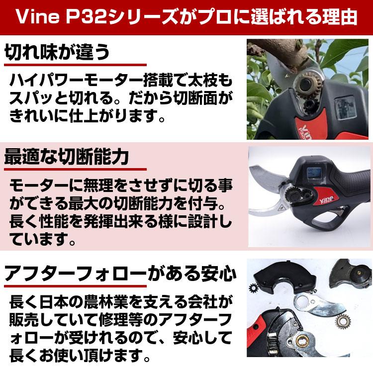 高枝切はさみ 電動剪定バサミ バイン P32eX 延長ポールEP21 高枝切はさみ 電動剪定バサミ バイン P32eX 延長ポールEP21