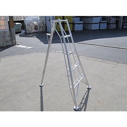 （代引不可）(時間指定不可)（東京都配送不可）（お届けにお時間をいただく場合がございます）シンセイ アルミ 三脚 5段(5尺・高さ約150cm) 農業 園芸用 脚立