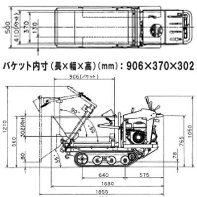 アテックス（ATEX） 石材運搬車用 オプション バケットSET （XS400LD