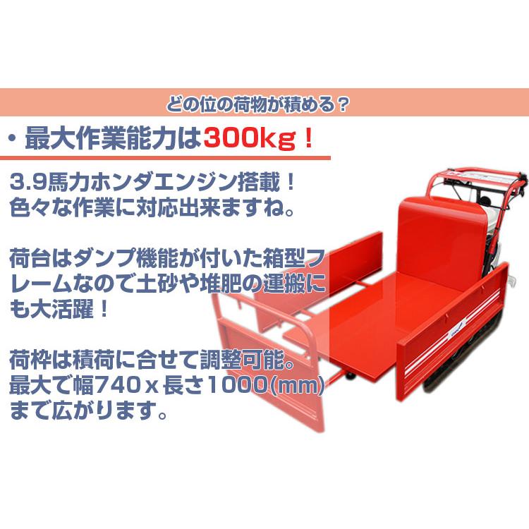 在庫あり) 筑水キャニコム クローラ運搬車 BP41FDS ピンクレディ (最大