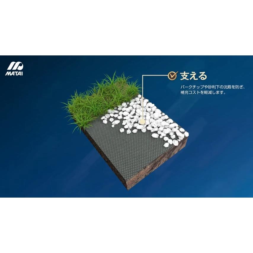 日本マタイ 防草シート 2m 耐候年数約10年 防草職人 PRO 不織布 2m X