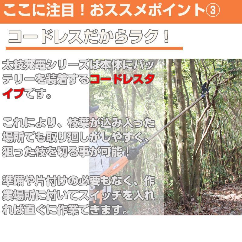 在庫あり) プロ仕様 ニシガキ工業 太丸MAX40 2.0M 電動高枝鋏