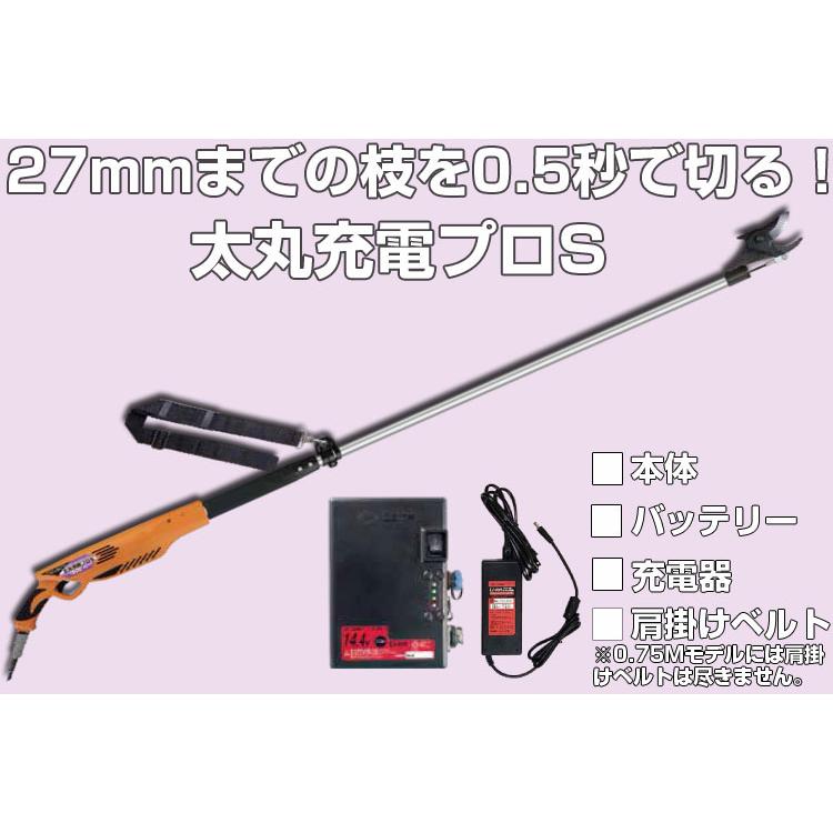 太丸充電プロS 1000 電動剪定ばさみ スピードタイプ  (電動剪定はさみ ニシガキ 充電式剪定はさみ)(ぶどう うめ リンゴ 果樹 剪定 造園)の画像