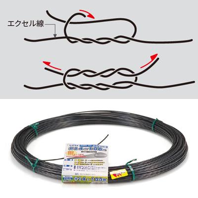 セキスイ 積水 エクセル線 #12 線径2.5mm 800m 4巻入 農業資材 ハウス