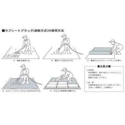 ユニチカ　育苗下敷用　不織布　ラブシート　135cm×100m　3本入　ブラック　20507BKD