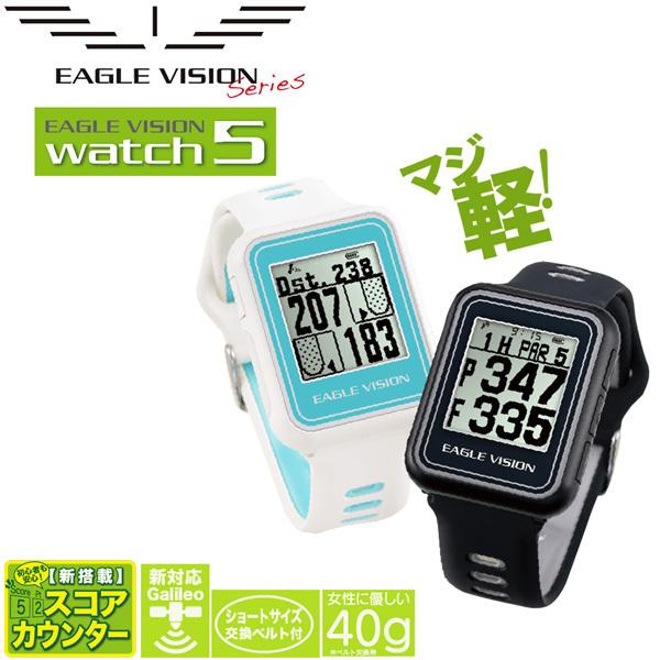 10%クーポン 【新品未使用】 朝日ゴルフ EAGLE VISION watch5ブラック アクセサリー