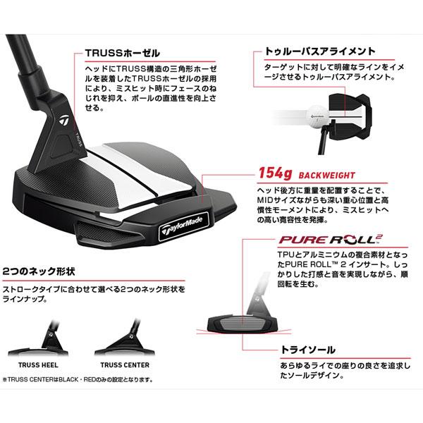 値下げ テーラーメイド スパイダー TaylorMade Spider GTx TRUSS RED TRUSS HEEL TM1 シャフト：KBS120 BLACK STEPPED STEEL SHAFT ヘッドカバー付き｜agselect｜11