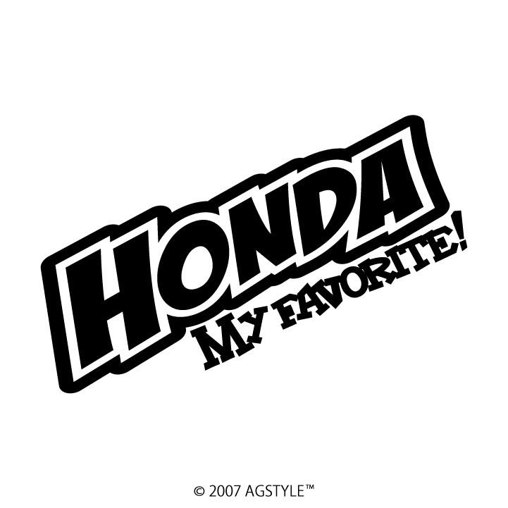 Honda My Favorite カッティングステッカー ホンダ 本田 ネーム ステッカー バイク女子 バイク Low Jdm Usdm Us 車好き女子 スラムド C18 Art Factory Ag Style 通販 Yahoo ショッピング