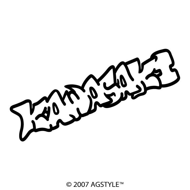 Kawasaki イラスト風 カッティングステッカー 車 Jdm Usdm Hdm Stance Us オリジナル デザイン スタンス ネーム カワサキ 川崎 バイク C40 Art Factory Ag Style 通販 Yahoo ショッピング