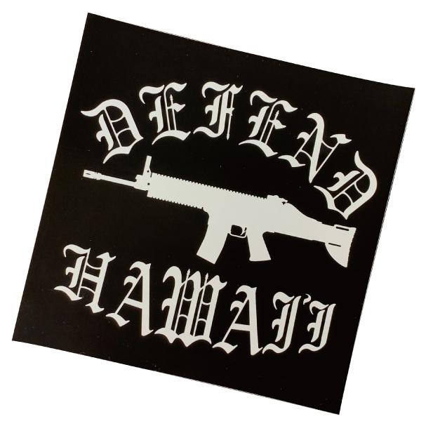 DEFEND HAWAII OLD STYLE プリントステッカー ブラック : ART FACTORY AG STYLE - 通販 ...