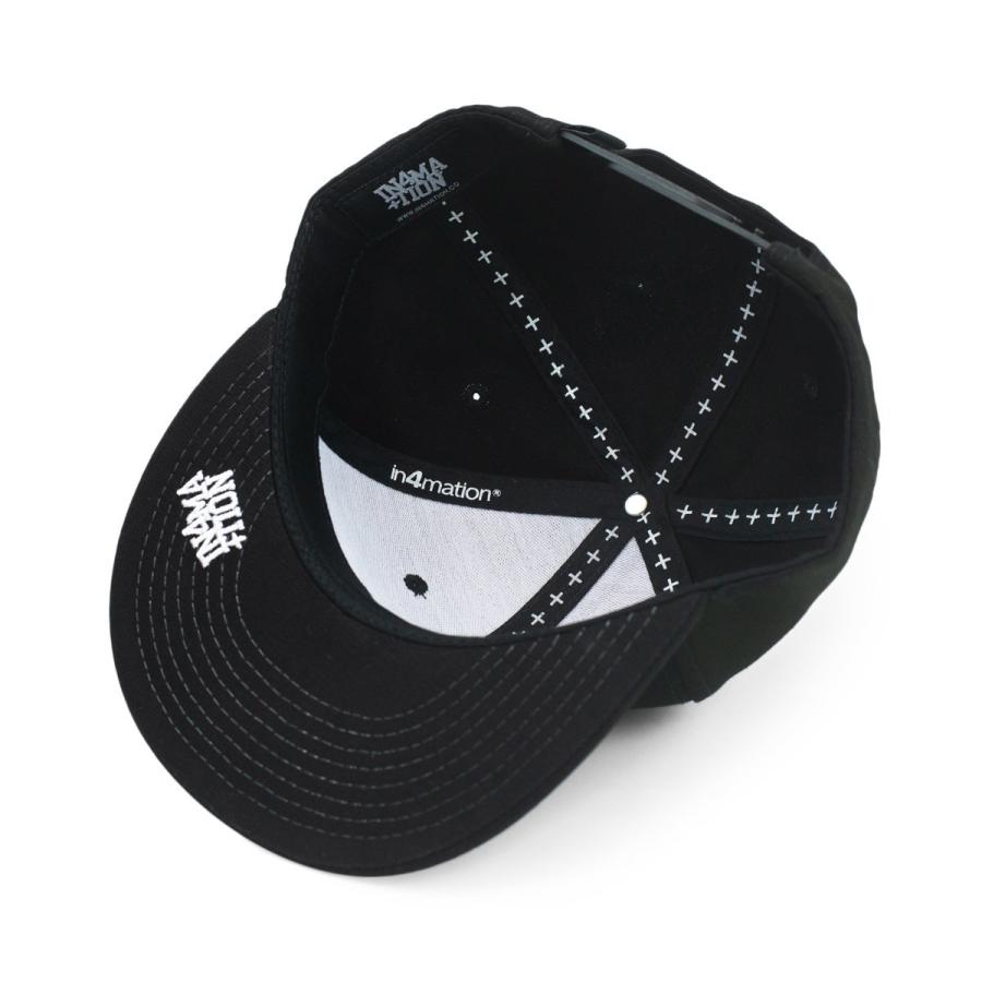 IN4MATION OG STANDARD MIDNIGHT SNAPBACK BLACK BLACK スナップバックキャップ in4mation in4m CAP キャップ ストリート スニーカーコーデ ハワイ HAWAII｜agstyle｜04