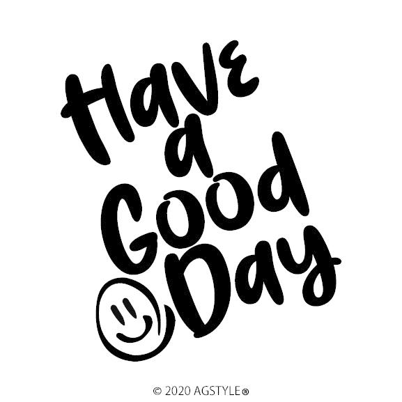 Have A Good Day オリジナル カッティング ステッカー 切り文字 スマイル カフェ風 サイン Jdm Usdm Stance Suv 4wd M42 Art Factory Ag Style 通販 Yahoo ショッピング