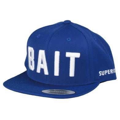 BAIT logo スナップバック キャップ ロイヤルブルー ベイト 帽子 hawaii ハワイ ストリート スニーカーコーデ キャップコーデ SK8 スケボー スケーター | 
