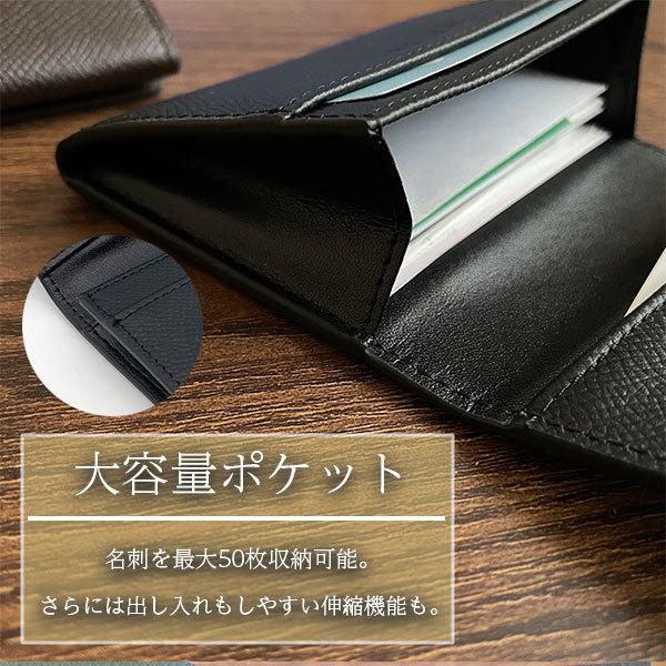 新品 SLOW&CO ブラックレザー名刺入れ 未使用品 箱付きです 本革製 名刺入れ メンズ 本革 ブランド 大容量 おしゃれ 革 レザー 名刺