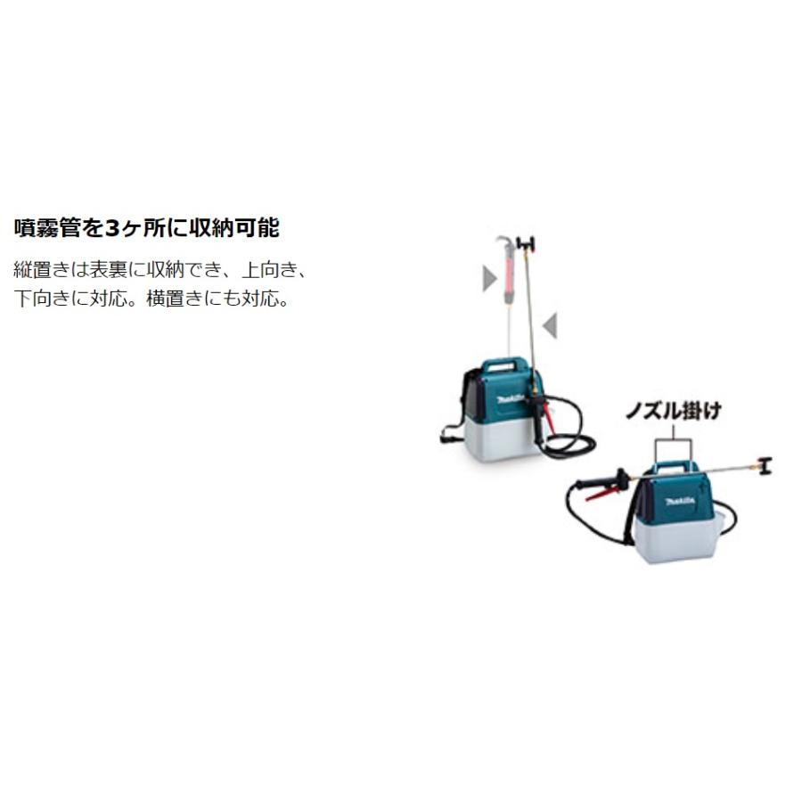 マキタ（makita） 充電式 噴霧器 MUS054DZ 18V 肩掛け式 タンク容量5L 