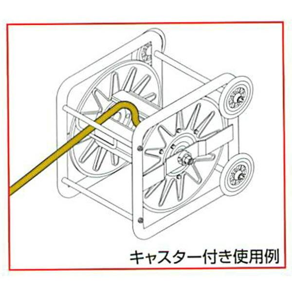 永田製作所  角リールホースセットSLKH-150 (キャスター付）(φ10×100)（G1/4)｜aguila｜02